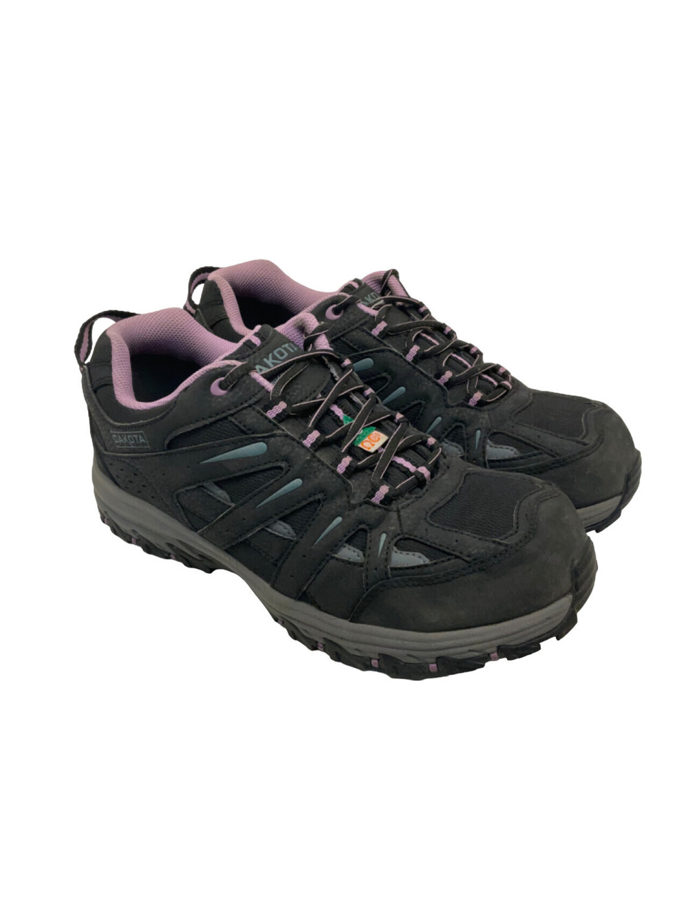 Dakota Women's Low-Cut Aluminium Toe CP Work Shoes 2003 Black/Purple Size 9.5M